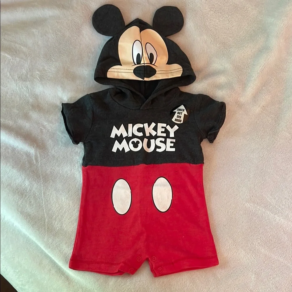 New Mickey Mouse, Disney Junior newborn shorts, one piece outfit.